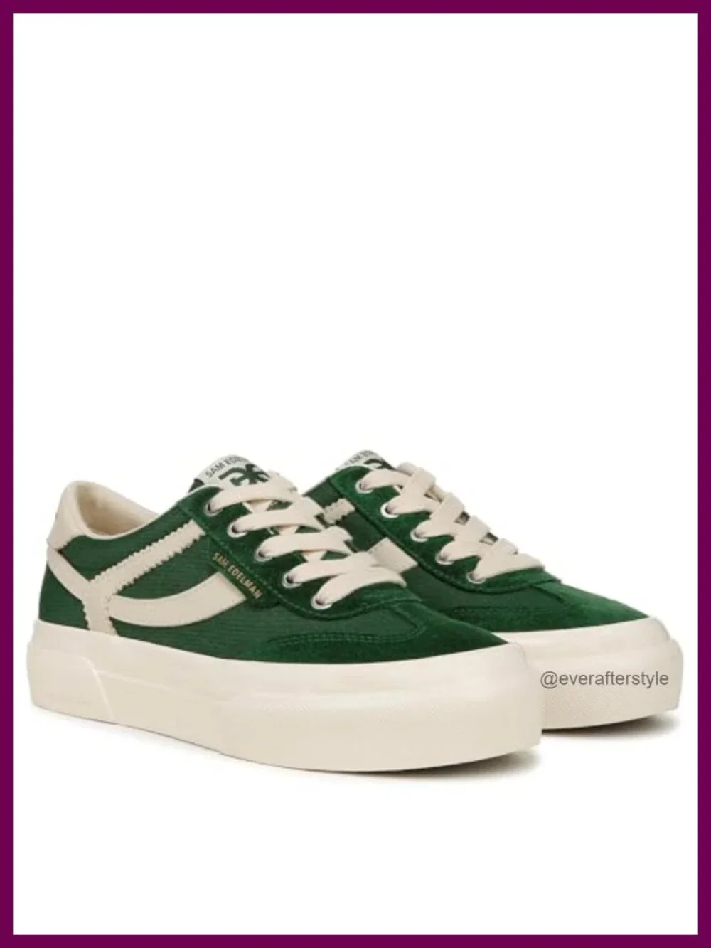 Sam Edelman Simone Platform Lace-Up Sneakers Round Toe Low Top